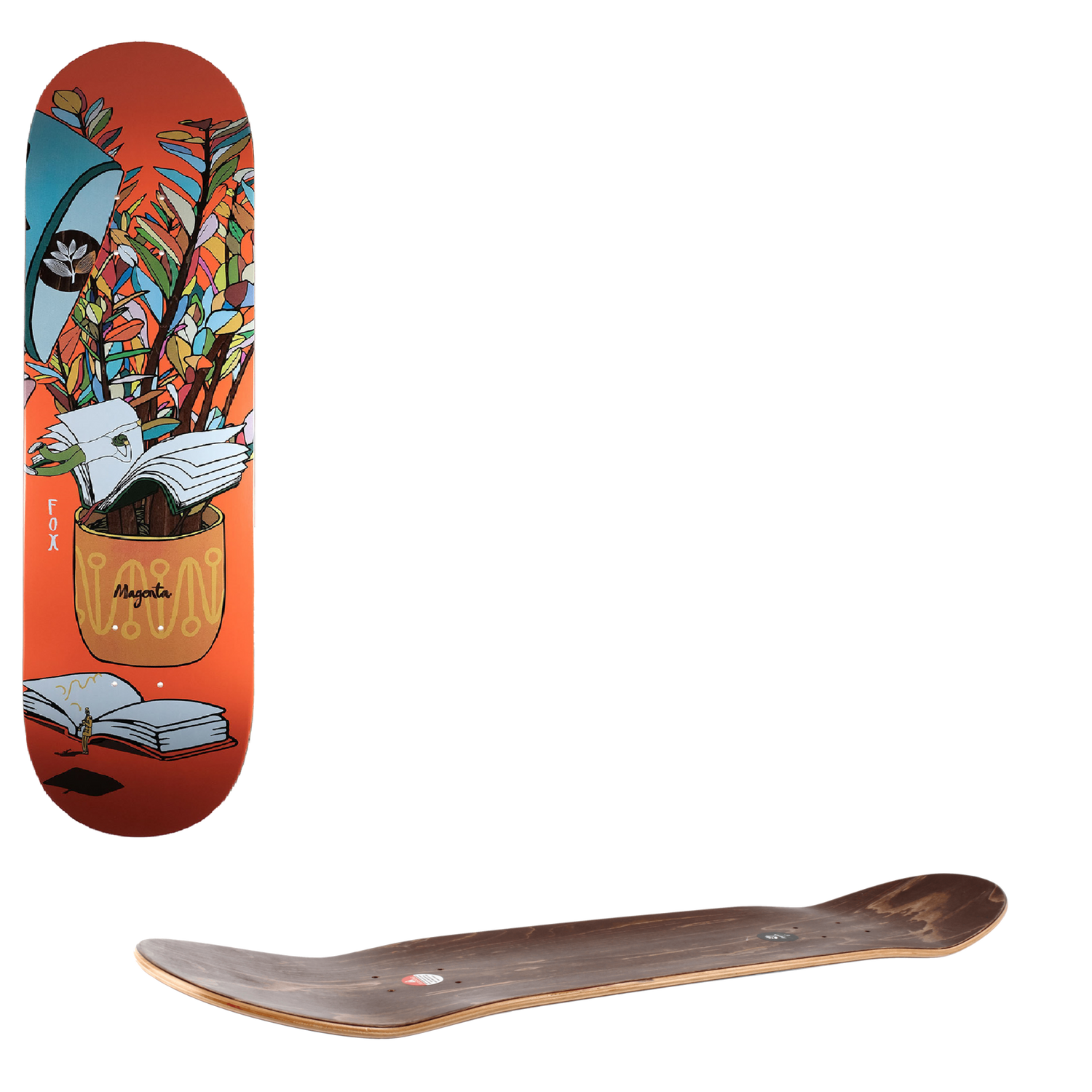 Magenta Lucid Dream Skateboard Deck - Glen Fox 8.25"