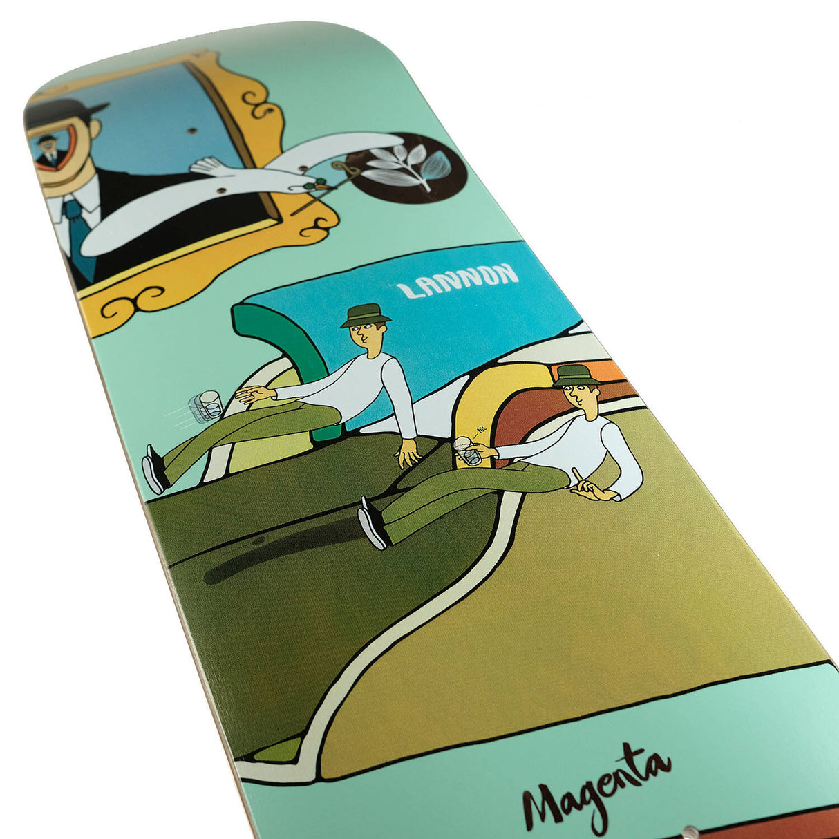 Magenta Lucid Dream Skateboard Deck - Jimmy Lannon 8"