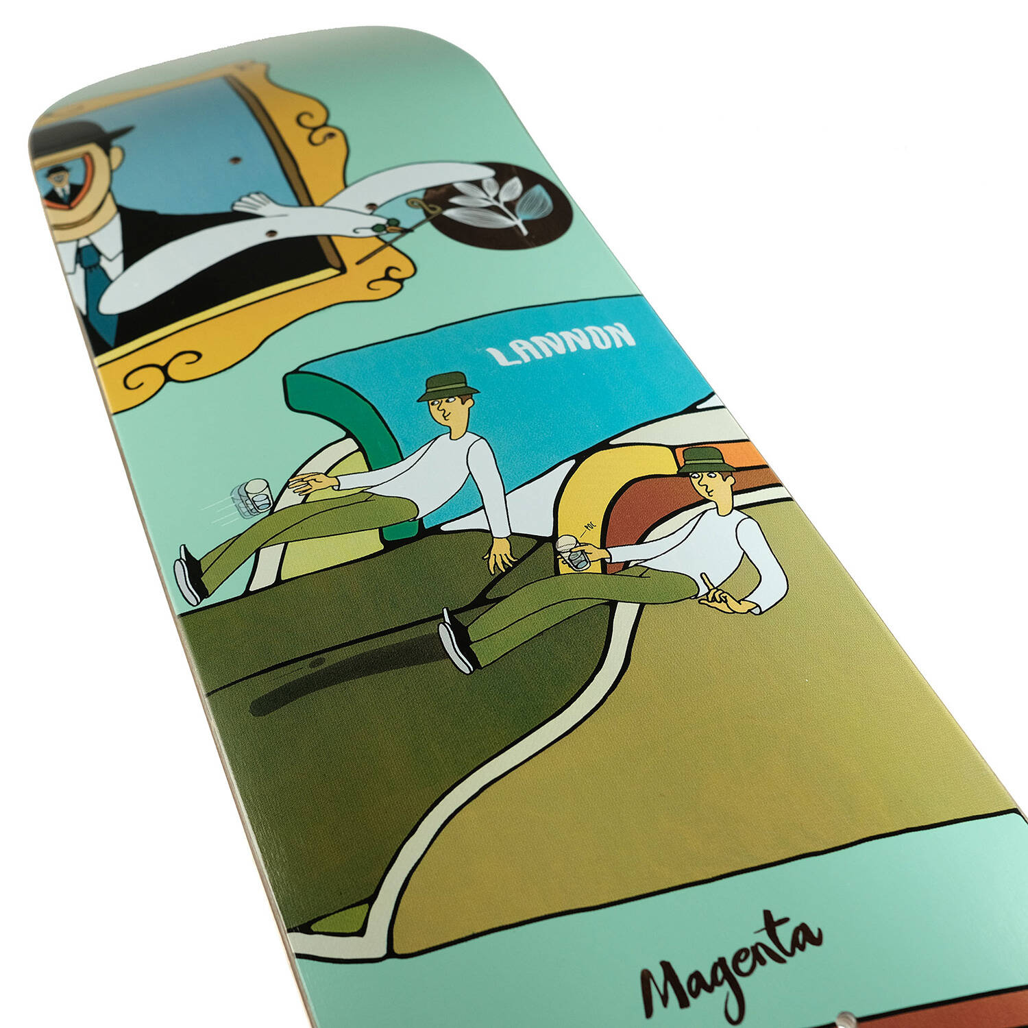 Magenta Lucid Dream Skateboard Deck - Jimmy Lannon 8"