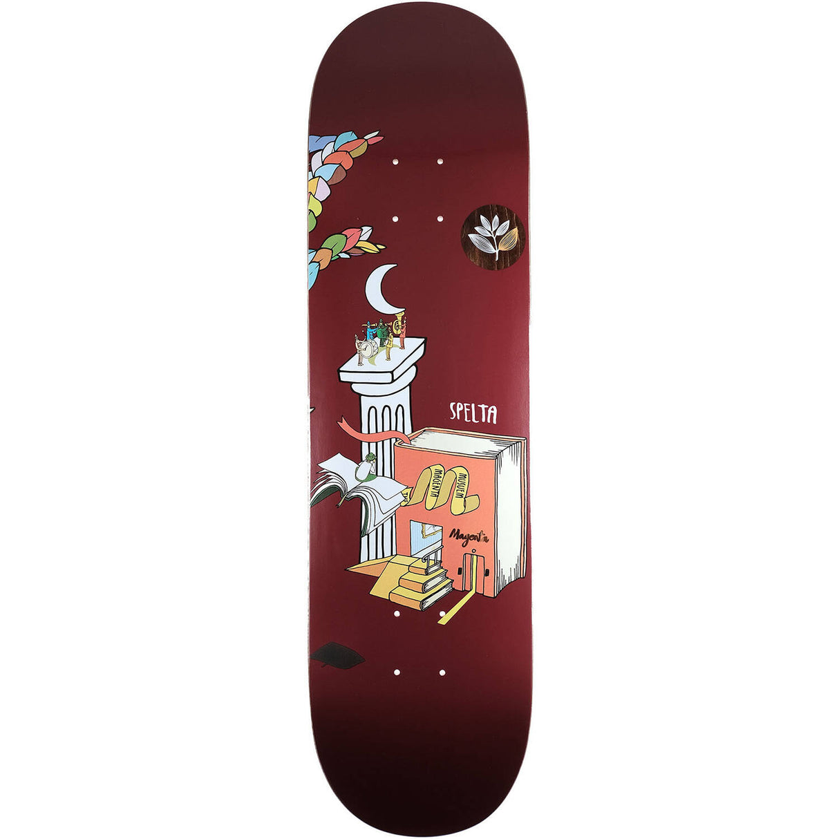 Magenta Lucid Dream Skateboard Deck - Ruben Spelta 8.25"