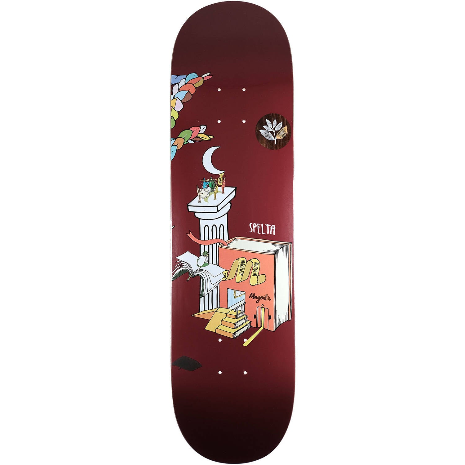 Magenta Lucid Dream Skateboard Deck - Ruben Spelta 8.25"