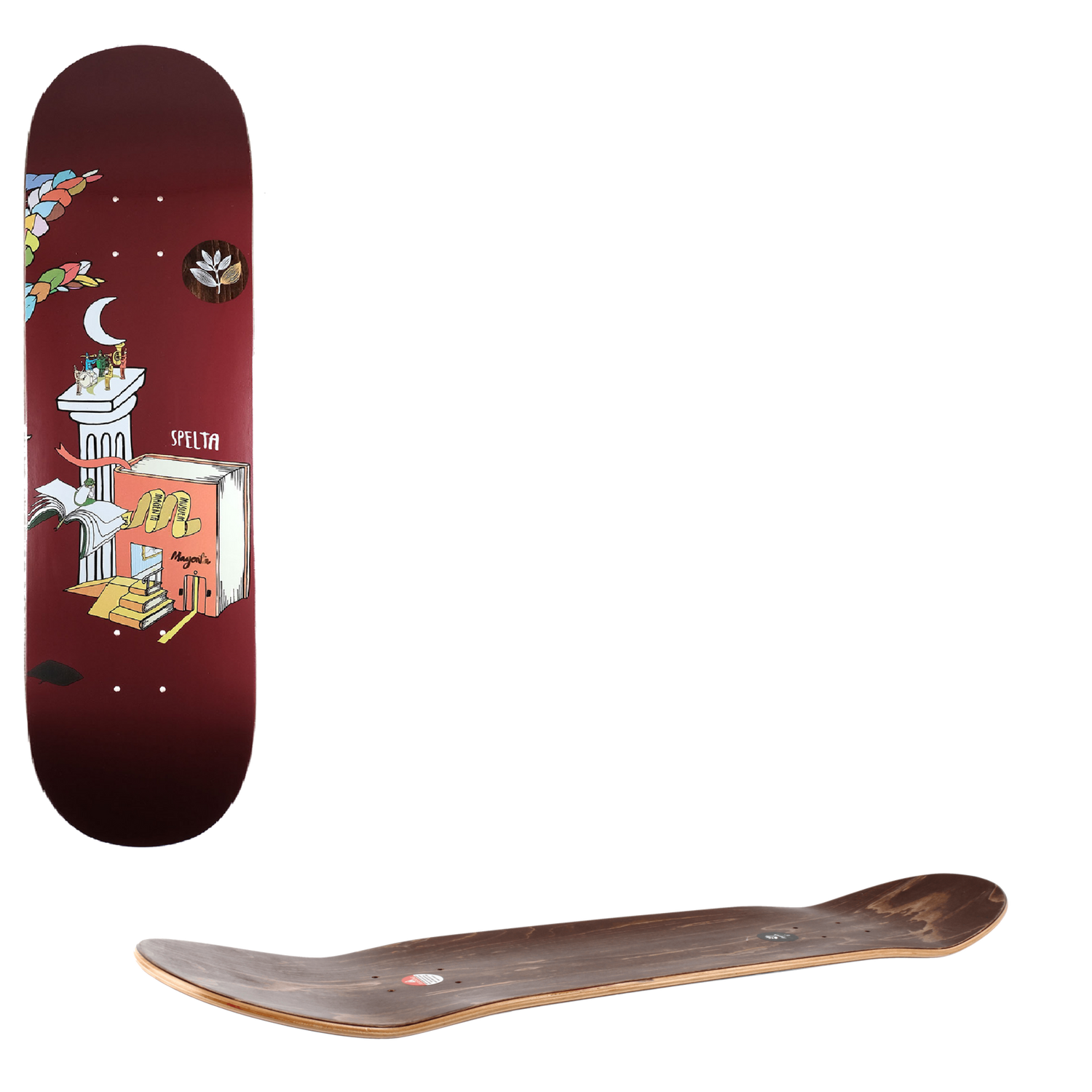 Magenta Lucid Dream Skateboard Deck - Ruben Spelta 8.25"