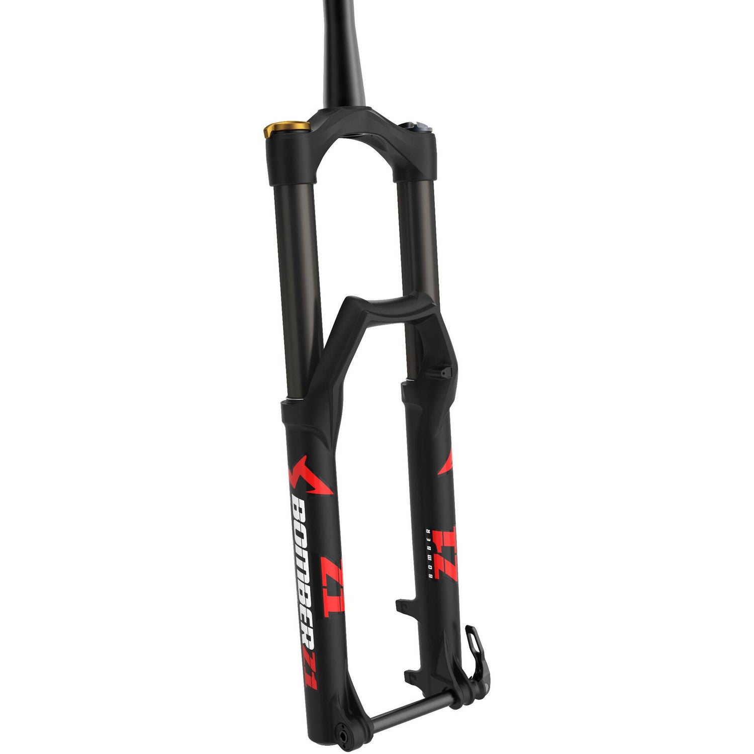 Marzocchi Bomber Z1 GRIP Sweep-Adj 15QR 110mm Tapered Forks - Black 27.5 Wheel / 180mm Travel / 15QR x 110mm Axle / 44mm Rake