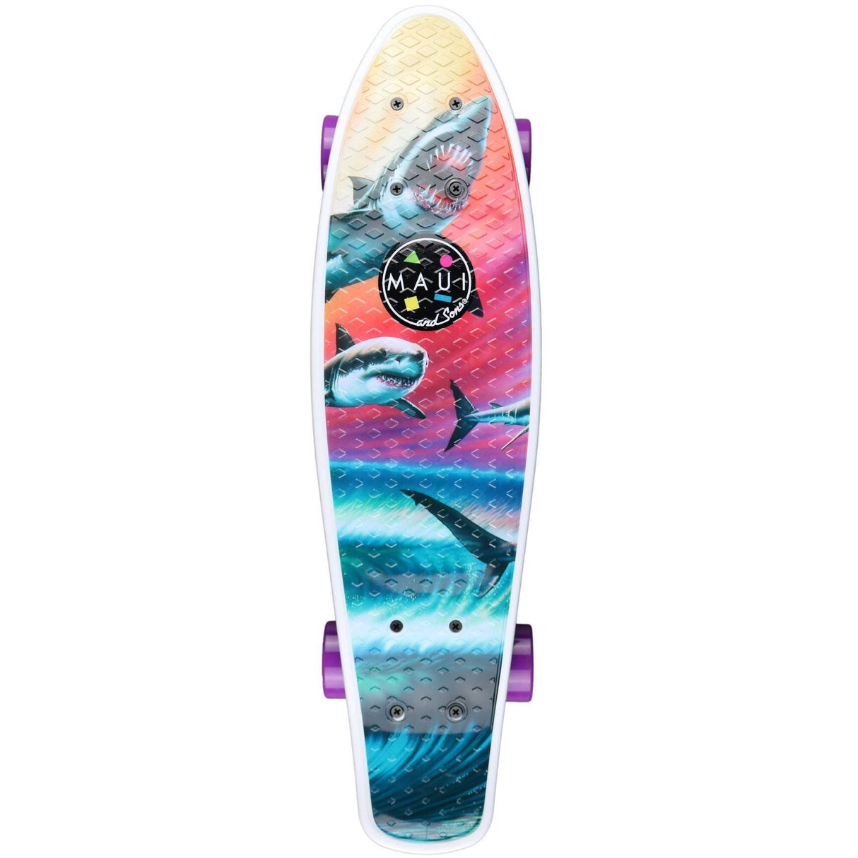 Maui And Sons Wave Predators Complete Cruiser Skateboard 24''