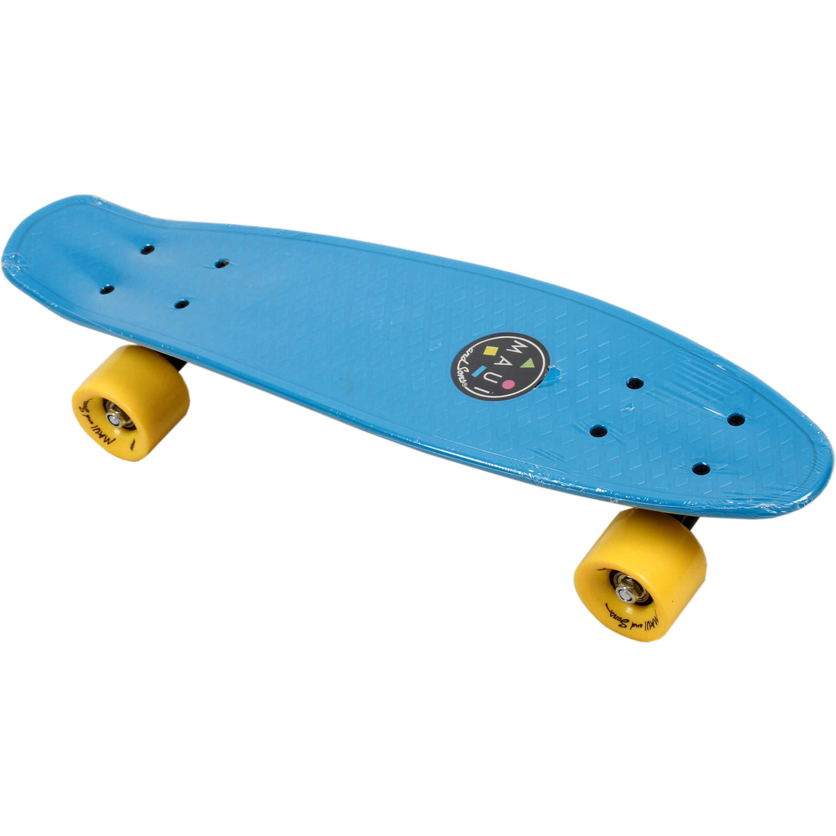 Maui and Sons 22'' Cruiser Skateboard - Yellow/Blue
