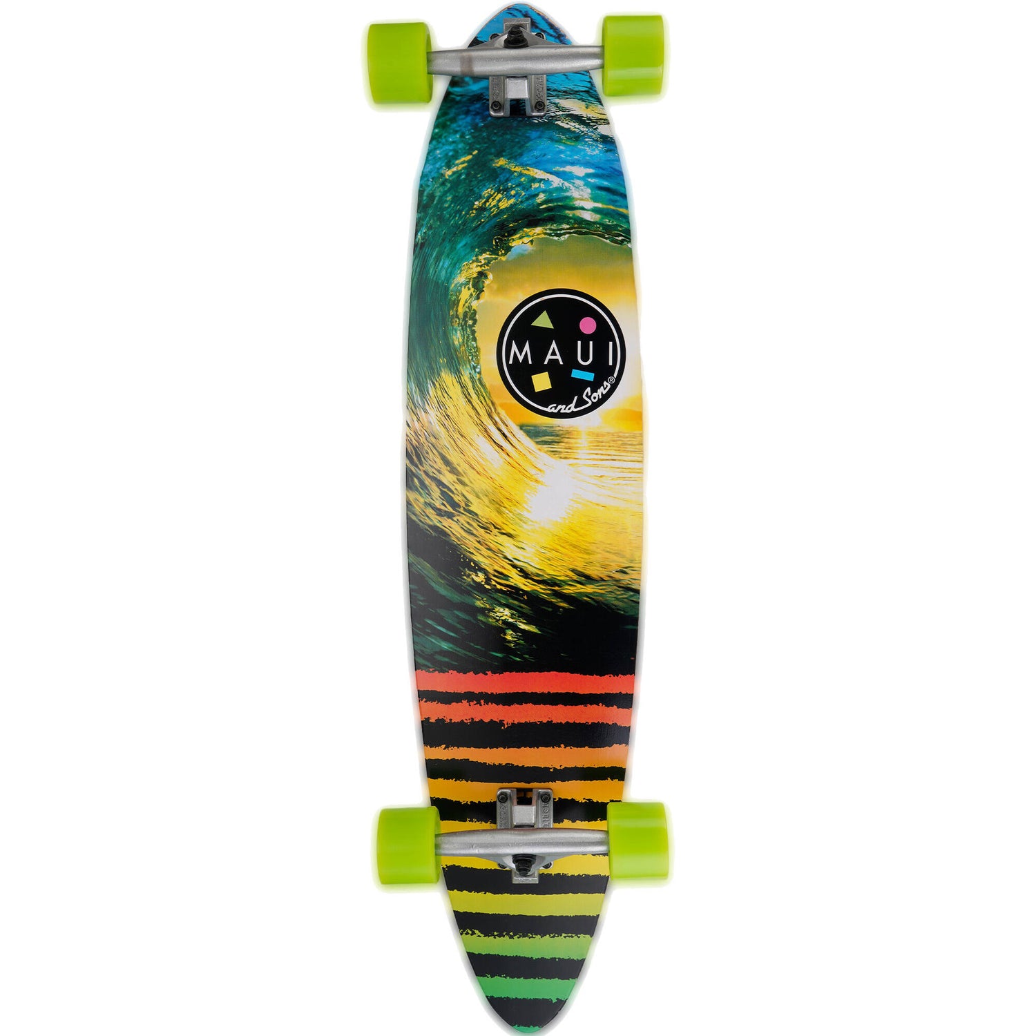 Maui and Sons Line Up Pintail Complete Longboard - 39''