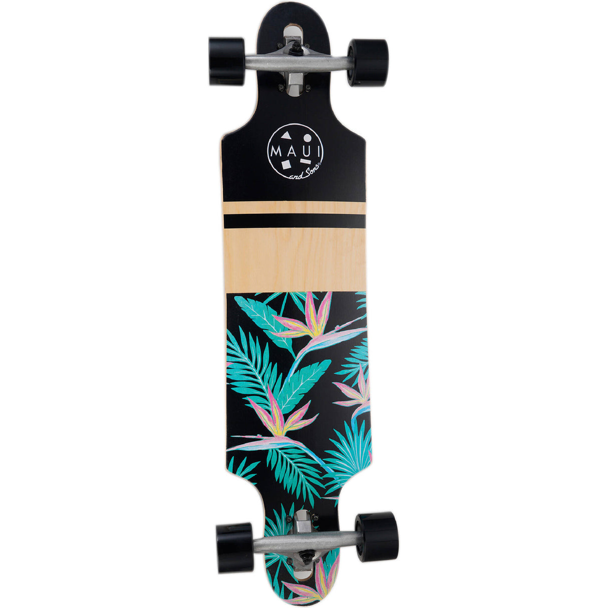 Maui and Sons Paraiso Drop Through Complete Longboard - 36''