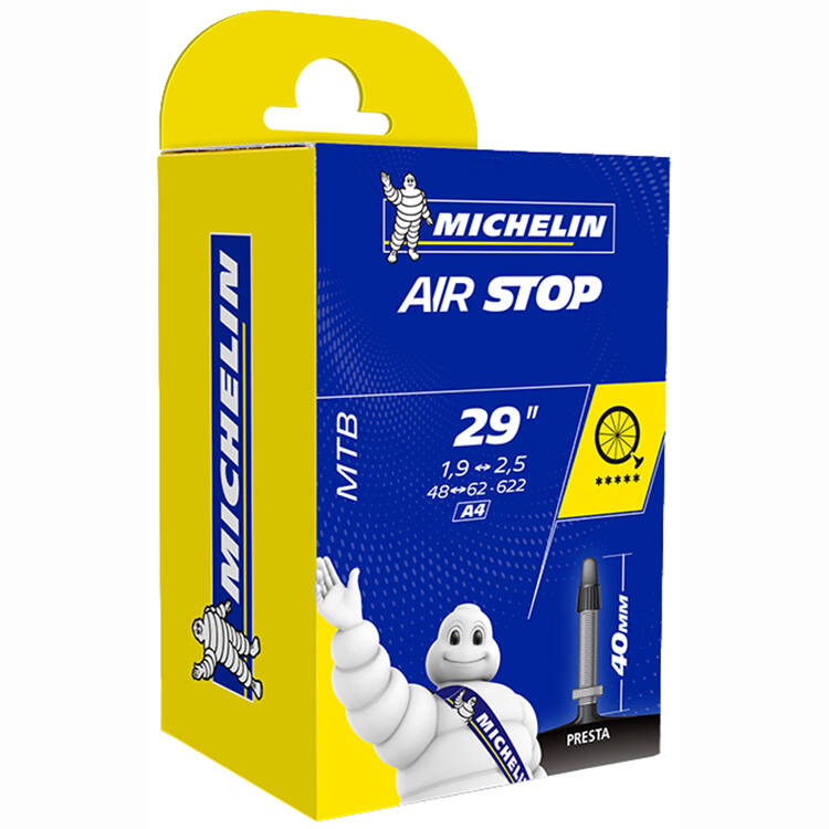 Michelin Airstop 29 (622mm) x 1.9 - 2.5 Presta (40mm) Inner Tube