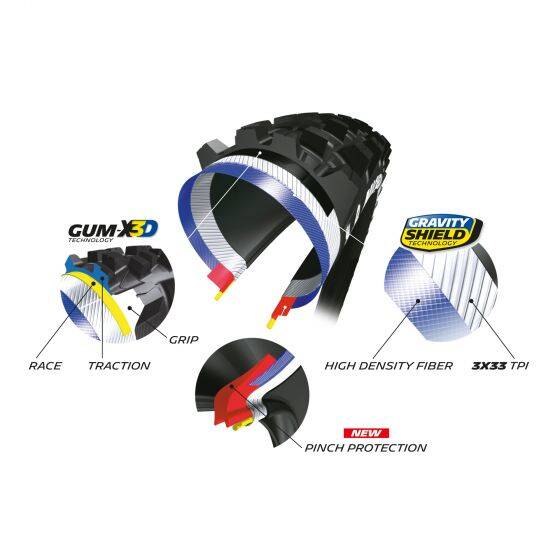 Michelin Wild Enduro GUM-X TS TLR Rear Tyre - Black 27.5" x 2.6"