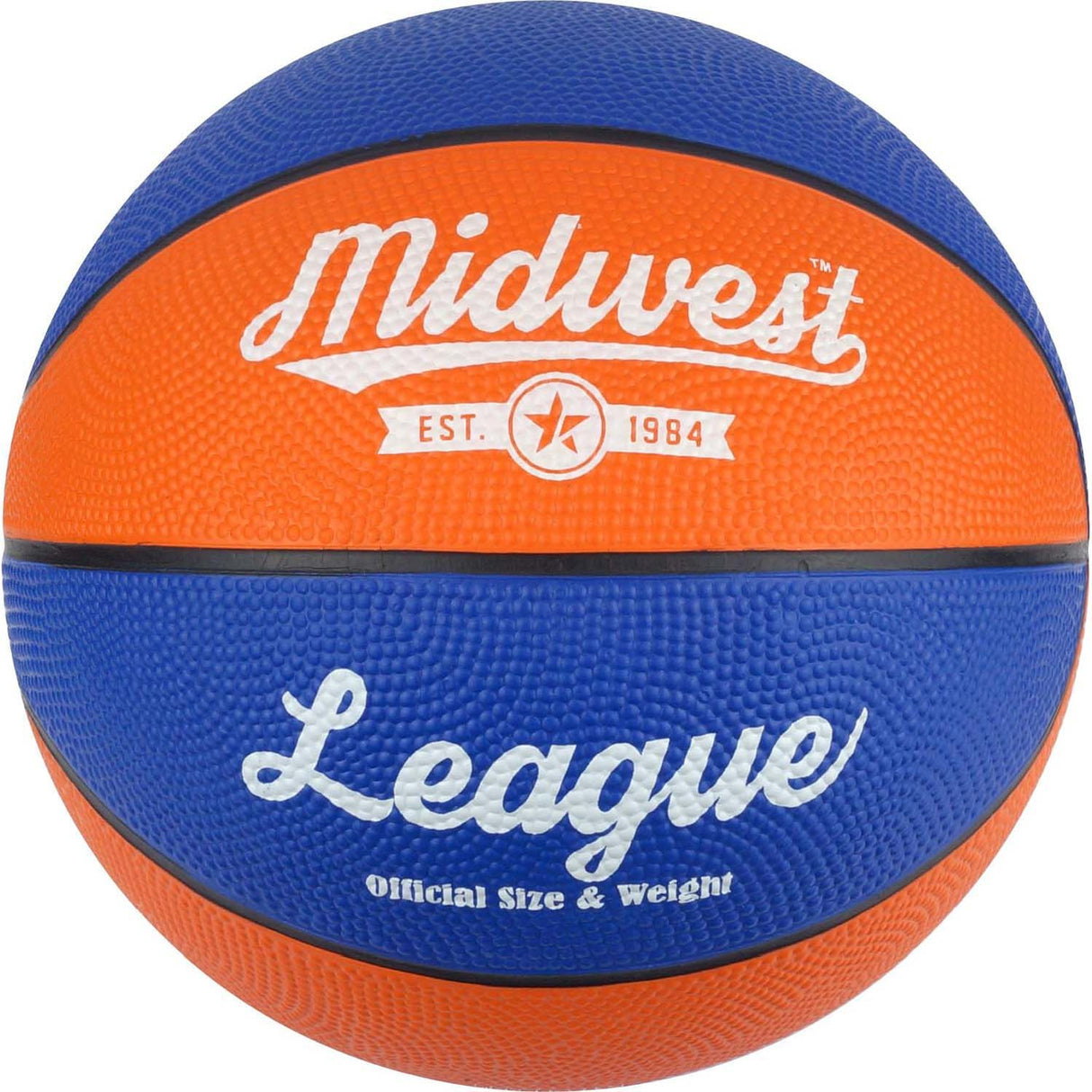 Midwest League Basketball - Blue/Orange Size 5