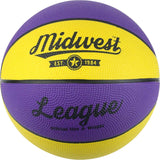 Midwest League Basketball  - Yellow/Purple Size 6