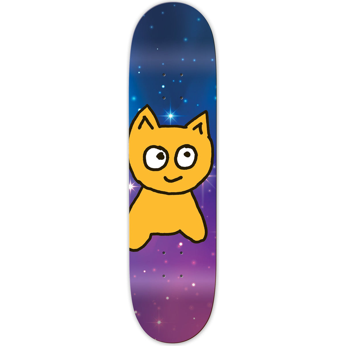 Meow Big Cat Skateboard Deck - Galaxy 7.25"