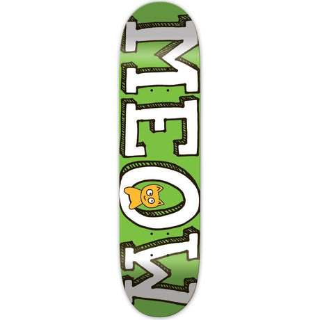 Meow Logo Mini Skateboard Deck - Green 8.25''