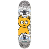 Meow Sticker Pile Complete Skateboard - Big Cat 8''