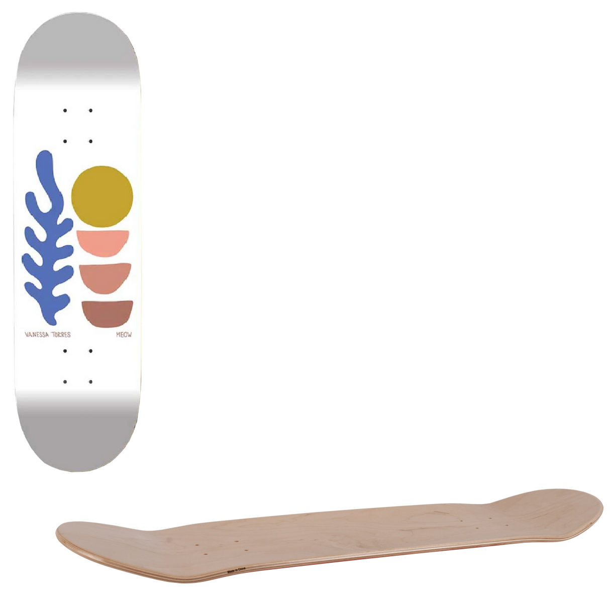 Meow Headspace Skateboard Deck  - Torres 8"