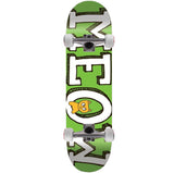 Meow Logo Custom Skateboard - Green 8.25"