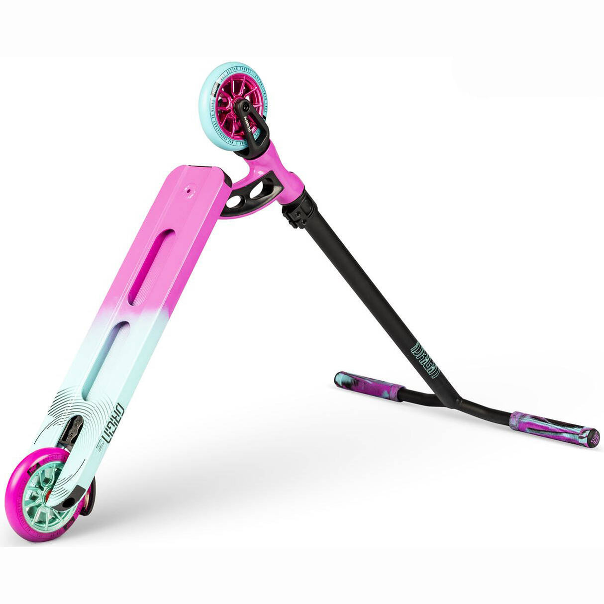 MGP VX Origin Pro 4.5'' Stunt Scooter - Pink/Teal