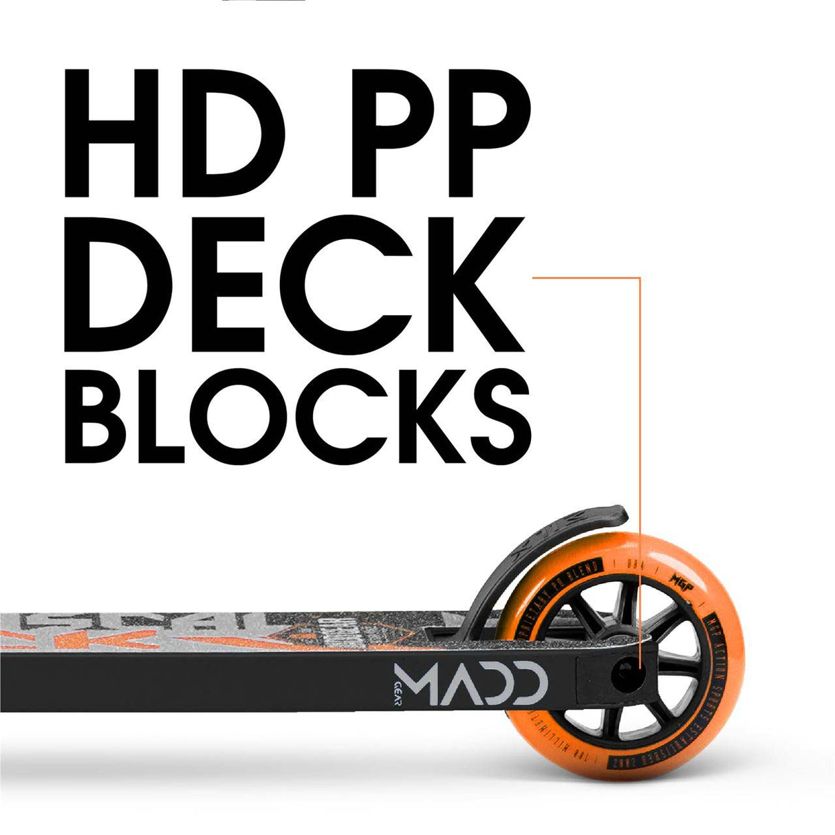 Madd Gear Kick Mini Pro Rascal IV Stunt Scooter - Black/Orange