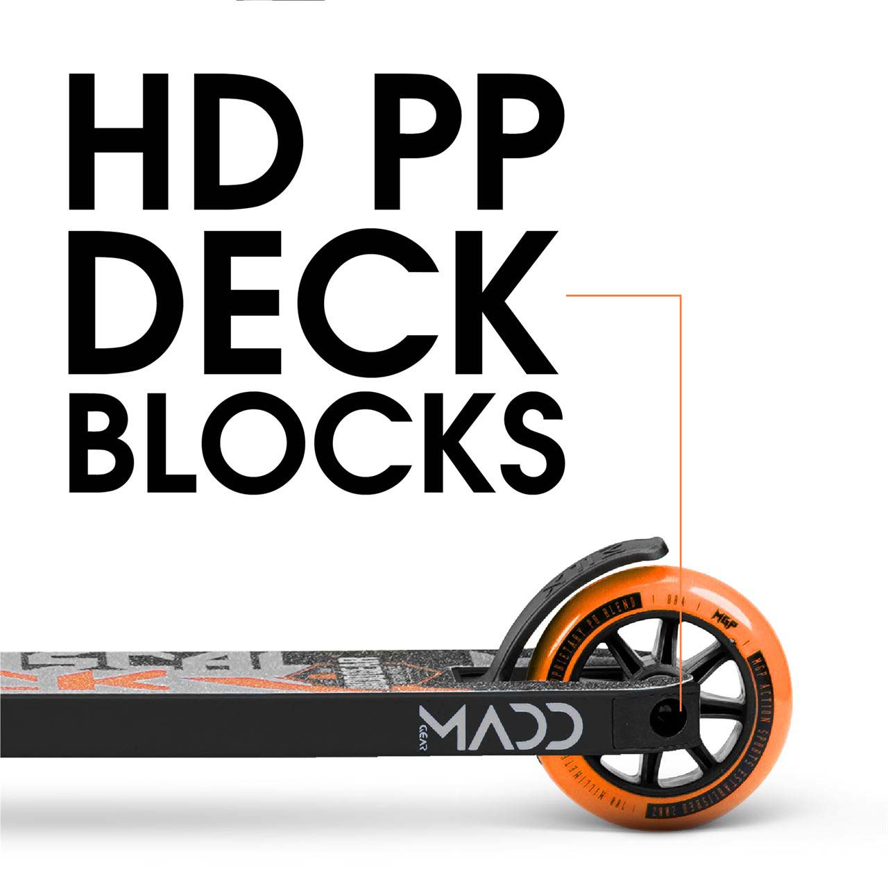 Madd Gear Kick Mini Pro Rascal IV Stunt Scooter - Black/Orange