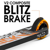 Madd Gear Kick Mini Pro Rascal IV Stunt Scooter - Black/Orange