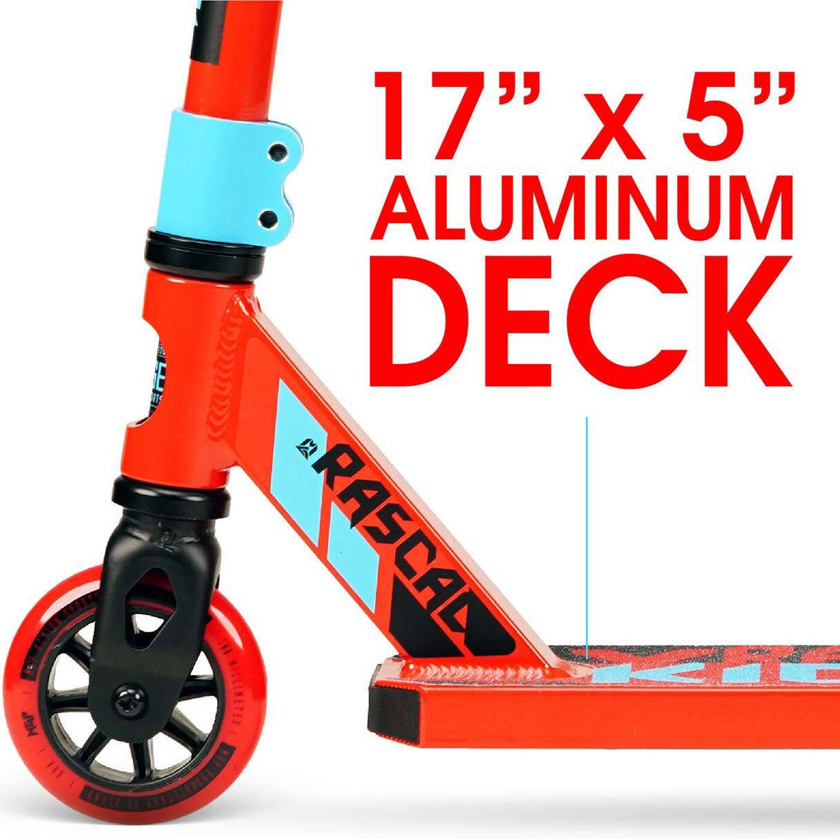 Madd Gear Kick Mini Pro Rascal IV Stunt Scooter - Red/Blue