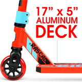 Madd Gear Kick Mini Pro Rascal IV Stunt Scooter - Red/Blue