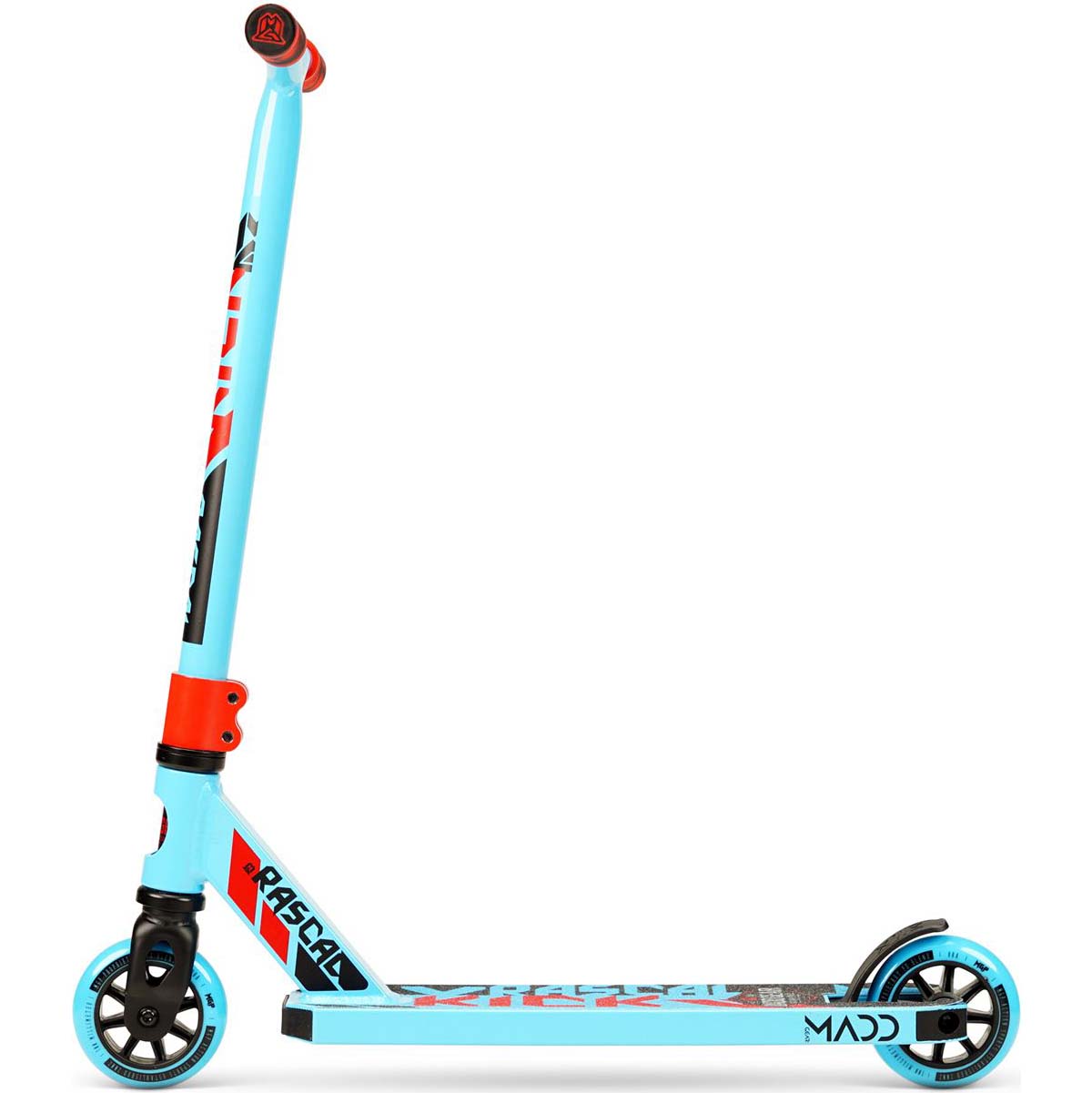 Madd Gear Kick Mini Pro Rascal IV Stunt Scooter - Sky Blue/Red