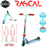 Madd Gear Kick Mini Pro Rascal IV Stunt Scooter - Sky Blue/Red