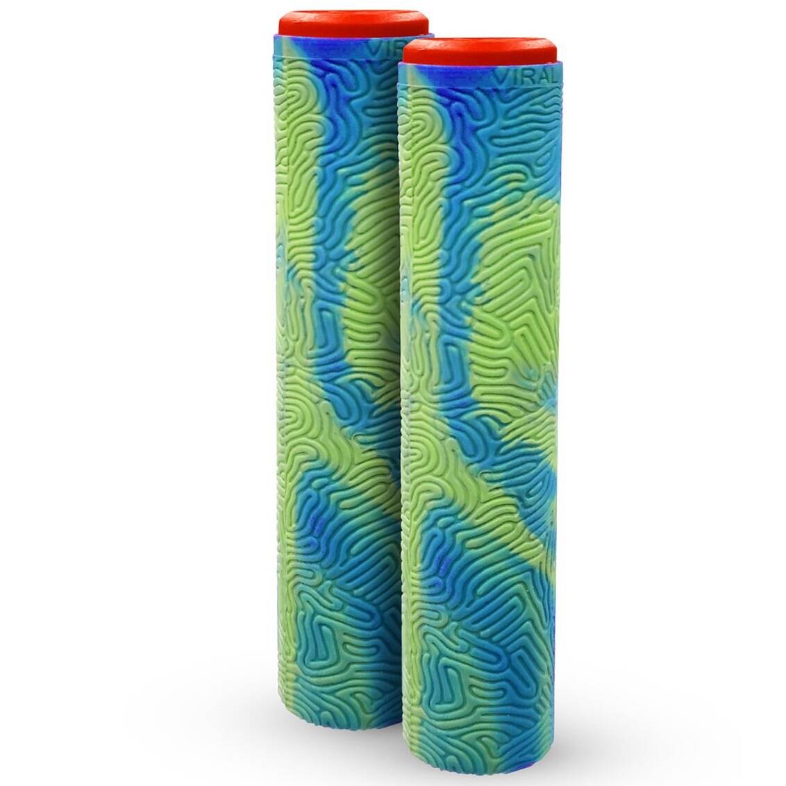 MGP MFX Viral Grind Scooter Bar Grips - Blue/Lime