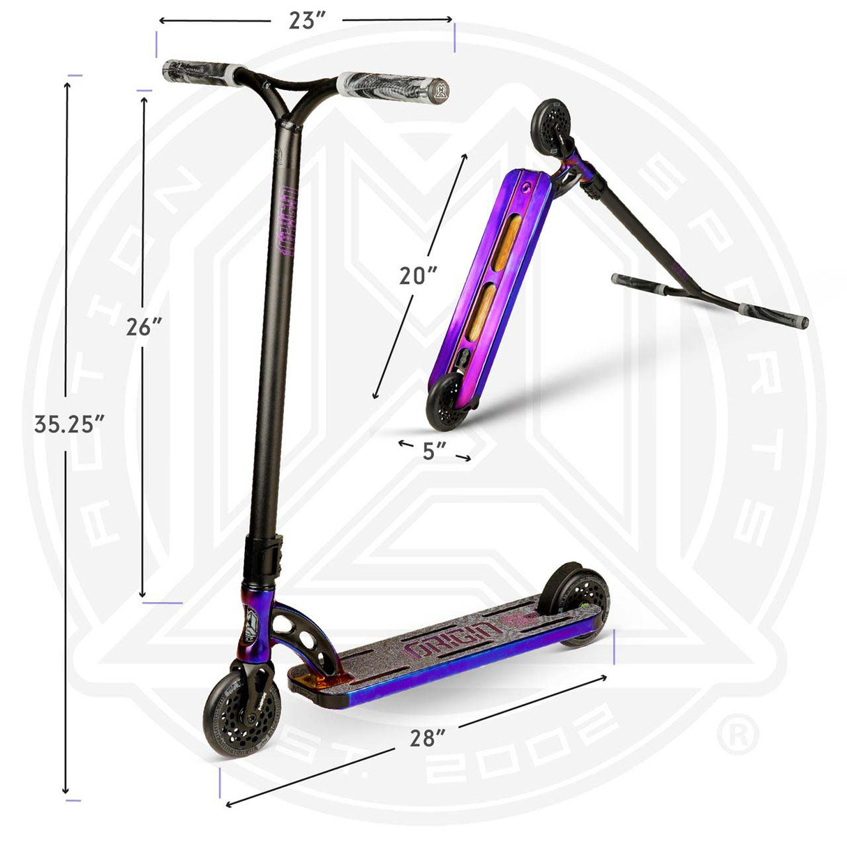MGP VX Origin II Extreme Stunt Scooter - Gold 5"