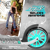 Madd Gear Carve Kruzer 200 V2 Commuter Scooter - Grey/Teal