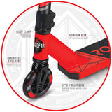 MGP Carve Mini Pro Rookie X Stunt Scooter - Red/Black