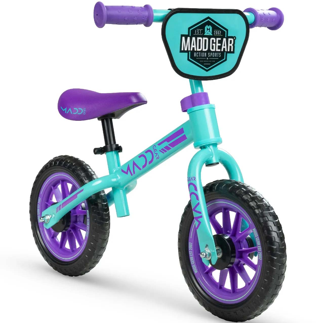 Madd Gear My 1st BMX Balance Bike - Teal/Purple