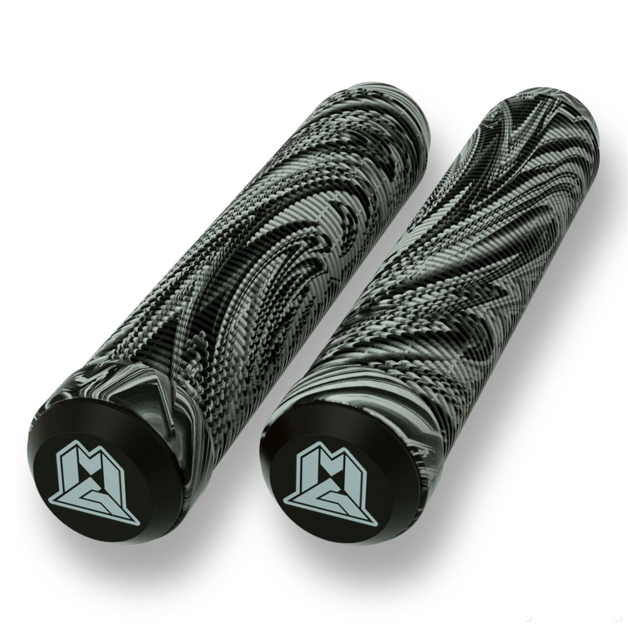 MGP 180mm Swirl Grind Scooter Grips - Grey/Black