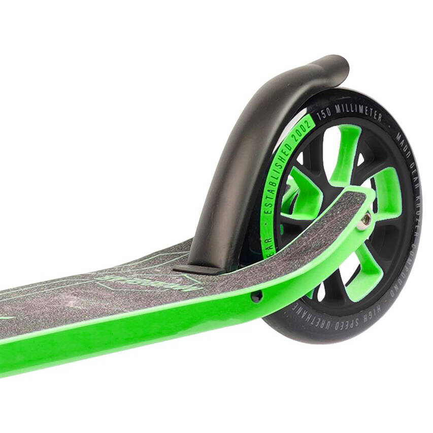 Madd Gear Carve Kruzer 150 Folding Scooter - Black/Lime