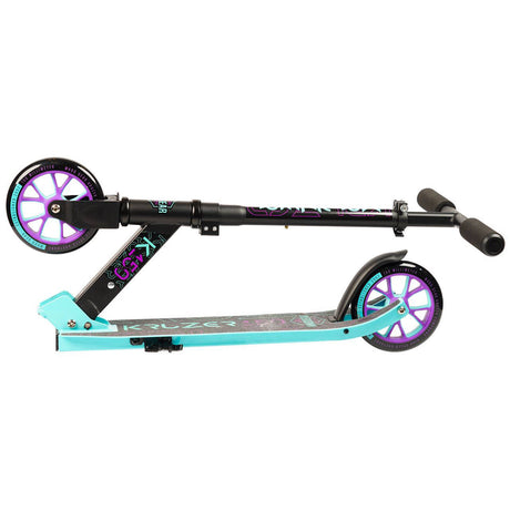 Madd Gear Carve Kruzer 150 Folding Scooter - Black/Teal