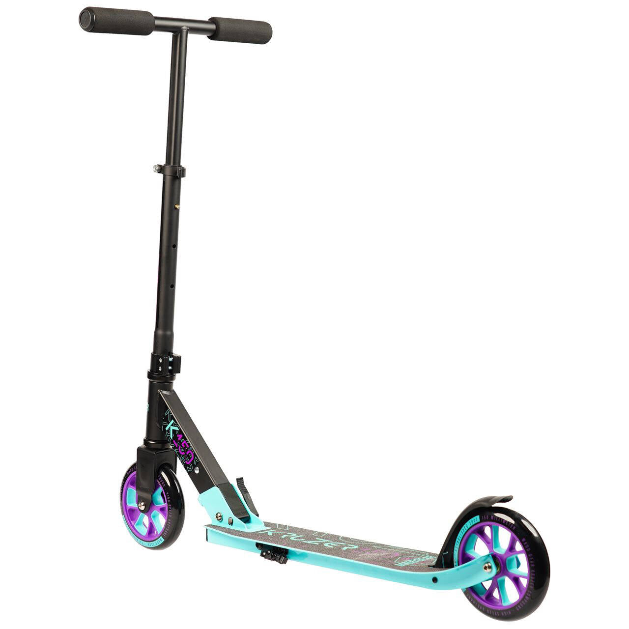 Madd Gear Carve Kruzer 150 Folding Scooter - Black/Teal