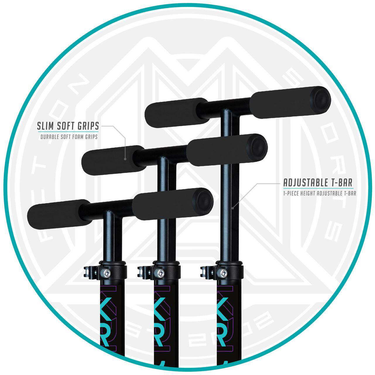 Madd Gear Carve Kruzer 150 Folding Scooter - Black/Teal