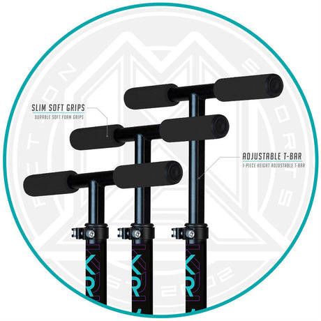 Madd Gear Carve Kruzer 150 Folding Scooter - Black/Teal