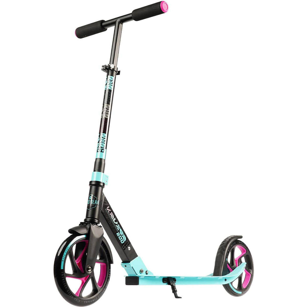 Madd Gear Carve Kruzer 200 Folding Scooter - Teal/Pink