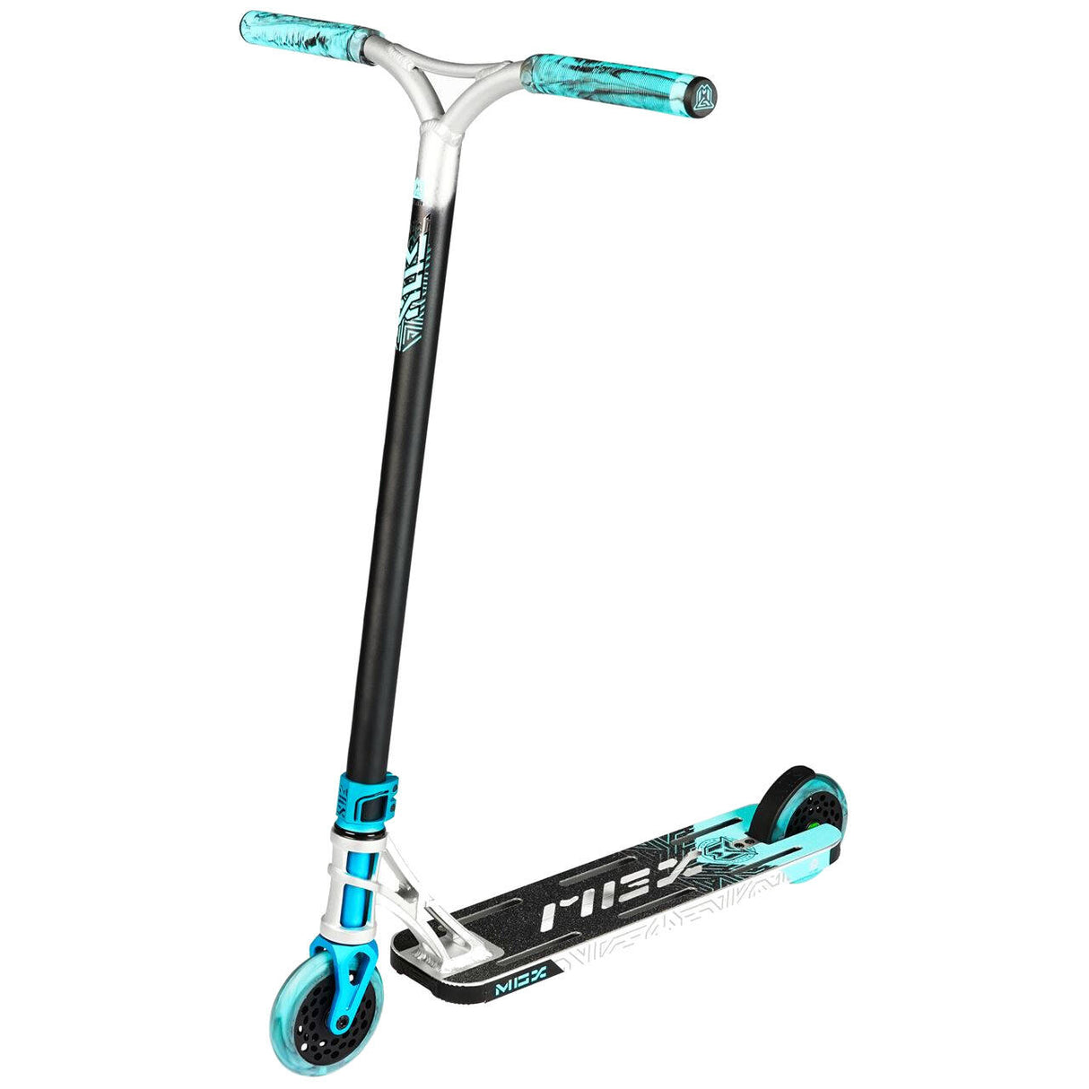 MGP MGX E1 Extreme 5.0'' Stunt Scooter - Silver/Teal