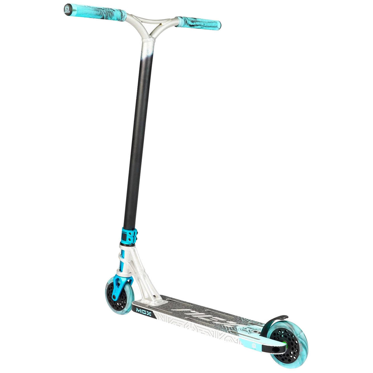 MGP MGX E1 Extreme 5.0'' Stunt Scooter - Silver/Teal