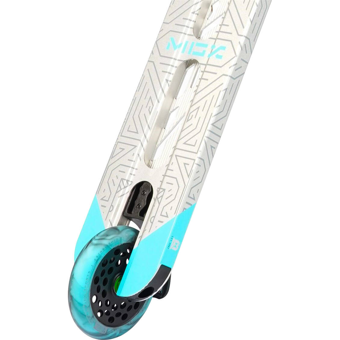 MGP MGX E1 Extreme 5.0'' Stunt Scooter - Silver/Teal