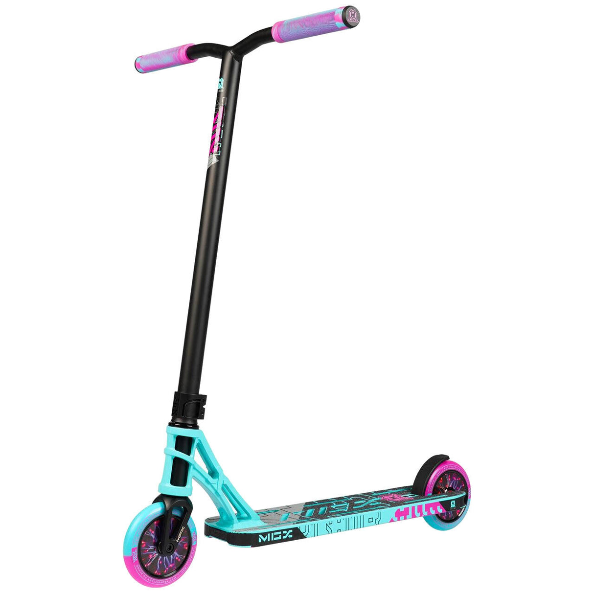 MGP MGX P1 Pro 4.5'' Stunt Scooter - Teal/Pink