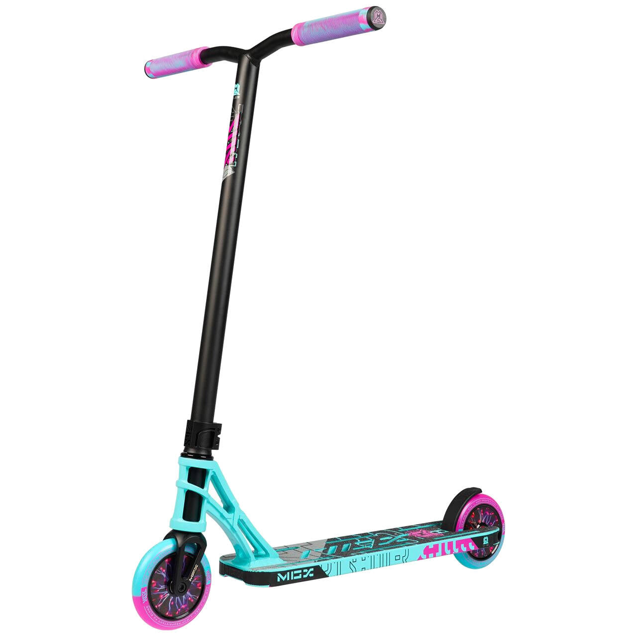 MGP MGX P1 Pro 4.5'' Stunt Scooter - Teal/Pink