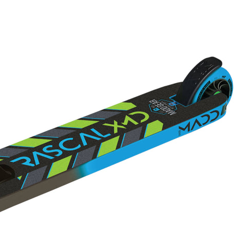 Madd Kick Mini Pro Rascal III Stunt Scooter - Blue/Lime