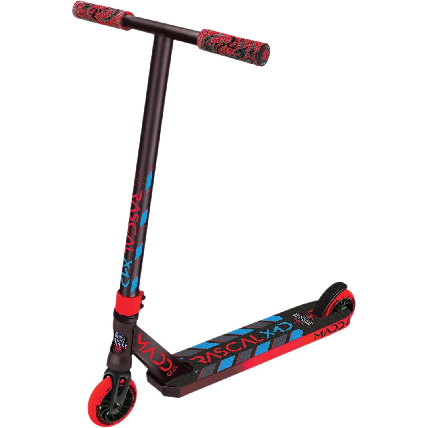 Madd Kick Mini Pro Rascal III Stunt Scooter - Red/Blue