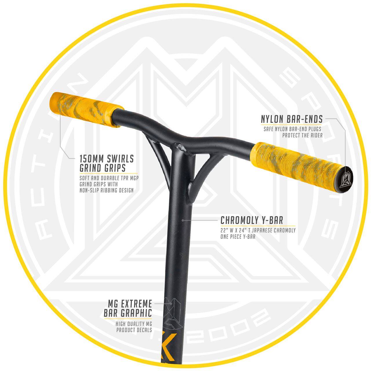 Madd Kick Kaos V3 Stunt Scooter - Gold/Black