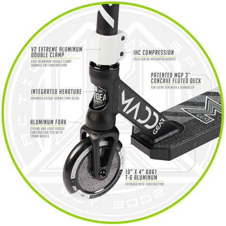 Madd Kick Pro V5 Stunt Scooter - Blue/Black