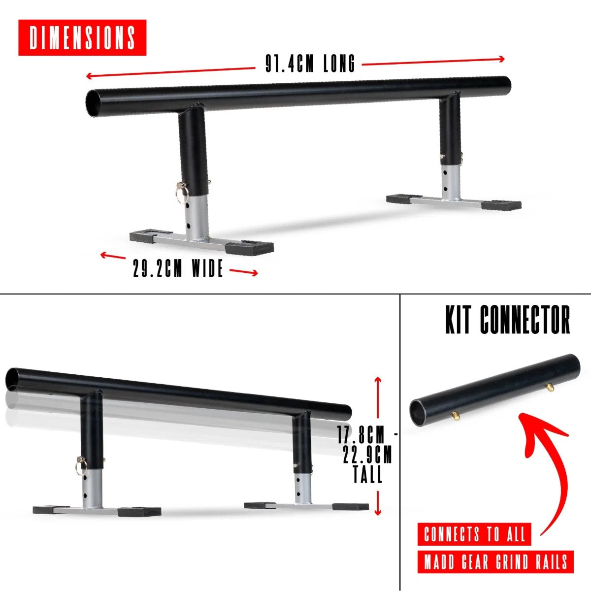MGP Grind Rail Extension Kit 91cm (36")